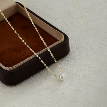 Charm Necklaces for Women,14k Gold Plated Waterproof Dainty Choker Necklace Summer Seashell Pearl Beach Cute Necklaces Set Fashion Jewelry Gift - style: Pearl 2