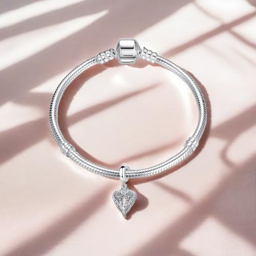 Guardian Angel Wing Dangle Charm 12 Birthstone Bead for European Bracelet Necklace - style: April