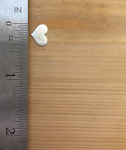 EFYTAL Extra Initial, Tiny 8x10mm Sterling Silver or Gold Filled Heart Shaped Charm, Add Custom Initial to Any Necklace, Dainty Add-On Charms, No Chain Included