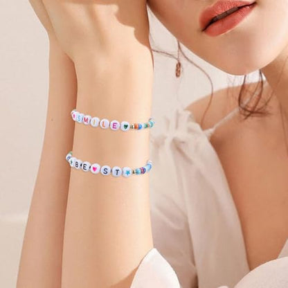 2408Pcs Friendship Bracelet Making Kit Glass Seed Beads Party Favor DIY Jewelry Supplies Bead Set Make Your own Personalised Bracelet for Wedding Birthday Gift Craft Wrapped