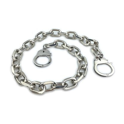 Succuba Stainless Steel Handcuff Choker Necklace Chain Pendant Choker Collar Necklace for Women and Men from 16 to 24 Inches with Box - color: B, size: 20 Inches