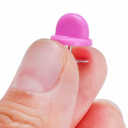 400pcs PVC Rubber Pin Backs Heliltd Butterfly Clutch Pins Tie Tacks Blank Pins for Uniform Badges Backing Holder Clasp Lapel Pin Enamel Pins(200 Sets) - color: pink