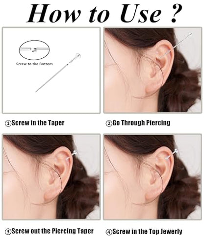 6Pairs 18K Gold Plated Internally Threaded Nose Piercing Studs Stainless Steel Lip Studs CZ Flat Back Stud Earrings Nostril Labret Conch Cartilage Earrings Helix Tragus 6/7/7/8/10/12mm 16G 18G - color: Silver, size: 18G