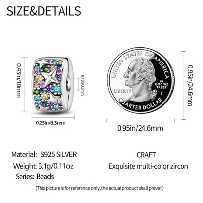 Pandach 925 sterling silver Clip Spacer Charm for Bracelet Clip Lock Stopper Bead Spacer European Openable Beads 2Pcs - style: 2-PAC621