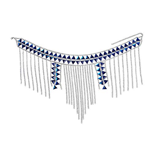 Women's Sexy Suit Body Chain - color: F-Silvery Colour