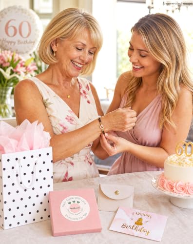 Birthday Jewelry Gifts For Girls Women, Four Leaf Clover & Heart Bracelets - color: Eternal Bloom
