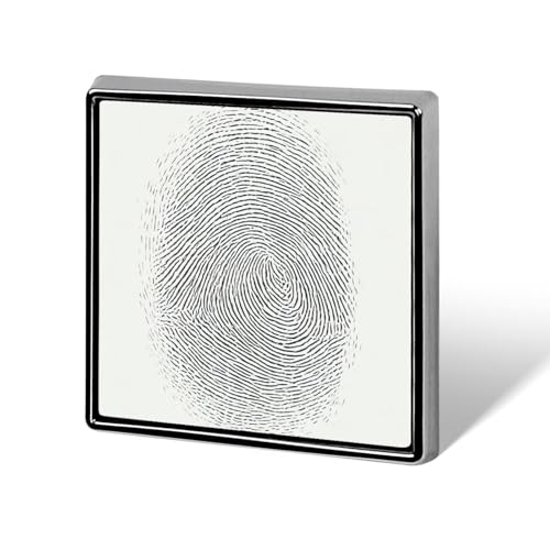 Minimalist Fingerprint Simple Lines Abstract Unisex Brooches & Pins Square Lightweight Lapel Badge Jewelry for Clothing Shawl Hat