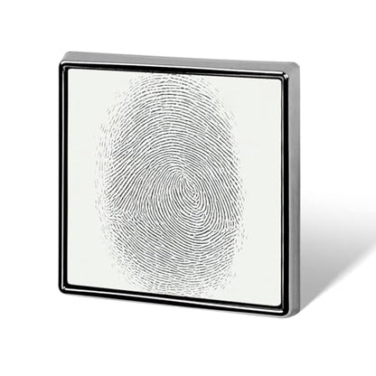 Minimalist Fingerprint Simple Lines Abstract Unisex Brooches & Pins Square Lightweight Lapel Badge Jewelry for Clothing Shawl Hat