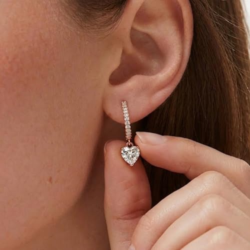 Mchic Dangle Earrings for Women: 18K Gold Plated CZ Drop Earrings Dainty Trendy Hypoallergenic Teardrop Bridal Wedding Style, Sparkly Elegant Dangling Jewelry Gift for Women Bridesmaid Prom Formal - color: Style 8-Gold