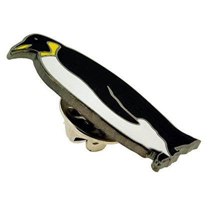 PinMart Wild Animal Enamel Lapel Pin - color: Black and White Emperor Penguin, size: 10 Pack