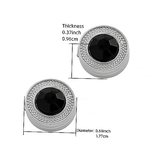 Mens Button Covers Tuxedo Shirt Cufflinks Alternative | Fake cufflinks and alternative fashion jewelry accessories for mens formal business dress shirts suits and groomsmen - color: H Silvery black