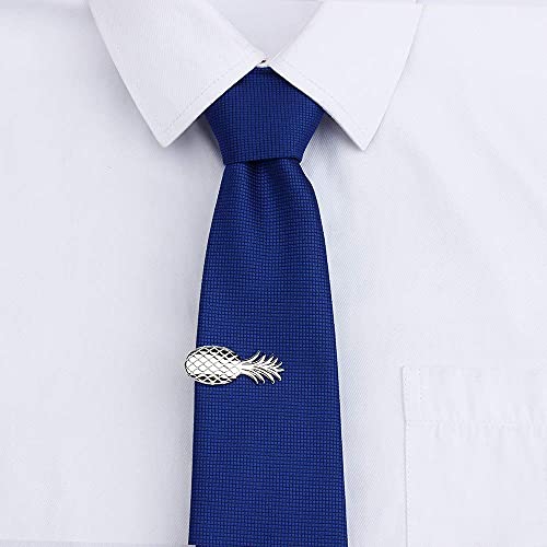 HAWSON 2 inch Tie Clip for Men-Novelty Sport Necktie Bar Clip,Tie Pin,Special Interesting Gift for Men - style: Pineapple