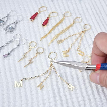 60pcs 14K Gold Filled Hoop Huggie Earring Hooks,Hypoallergenic Dangle Tarnish Resistant Gold Lever Back Earring Hooks Earwire for Jewelry Making Supplies (Gold) - color: Gold