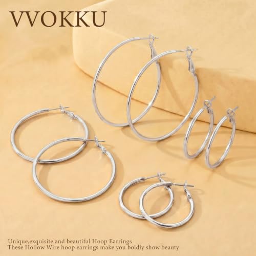 2MM S925 Sterling Silver Hoop Earrings Thin Gold Large Hoop Earring Lightweight Hypoallergenic Big Silver Thin Hoops Earring Gold Hoops Earrings for Women 30/40/50/60 MM - color: 60mm-Silver