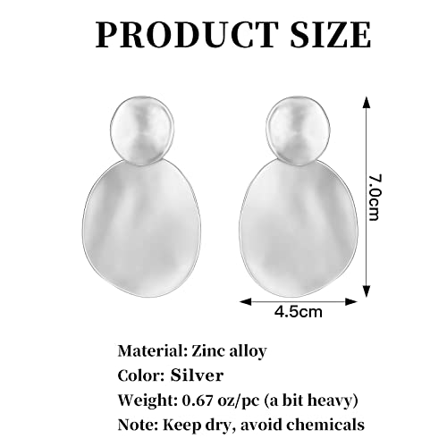 Women's Statement Clip-On Earrings Hypoallergenic Lightweight Clip Earrings - color: oval