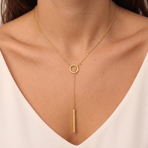 Tewiky Layered Necklaces for Women 14k Gold Plated Chain Necklace Set | Chunky Herringbone/Snake/Rope/Box/Cuban Link Chain for Women, Layering Stack Choker Necklace, Dainty Jewelry Set Non Tarnish - color: Gold--style P