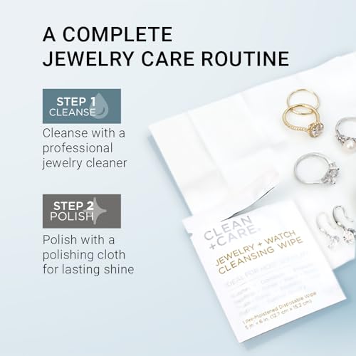 Travel Jewelry Cleaning Essentials, Wipes, Pen & Solution - color: Jewelry and Watch Cleansing Wipes