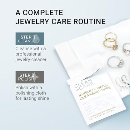 Travel Jewelry Cleaning Essentials, Wipes, Pen & Solution - color: Jewelry and Watch Cleansing Wipes