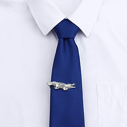HAWSON 2 inch Tie Clip for Men-Novelty Sport Necktie Bar Clip,Tie Pin,Special Interesting Gift for Men - style: Crocodile