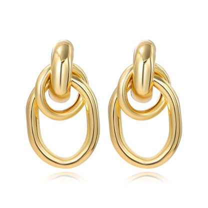 Pearl Earrings for Women 14K Gold Freshwater Pearl Hoop Earring Dangle Drop Wedding Earrings Bridal Bridesmaid Jewelry Gifts for Women - color: Circle-2