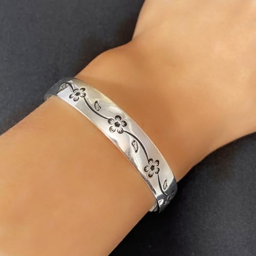 925 Sterling Silver Bracelet Plated Cuff Bangle Bracelet Fashionable Multi-layer Cross Wire Bangle Bracelet Open Adjustable Wide Cuff Bracelet for Teen Girls Fashion Jewelry - color: W-silver24