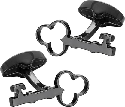 HAWSON Various Unique Cuff Links Mens, Animal/Tactical/Music/Holiday/Cufflinks, Themed Wedding Dinner Party Gift Suit Accessories - style: Clover Key