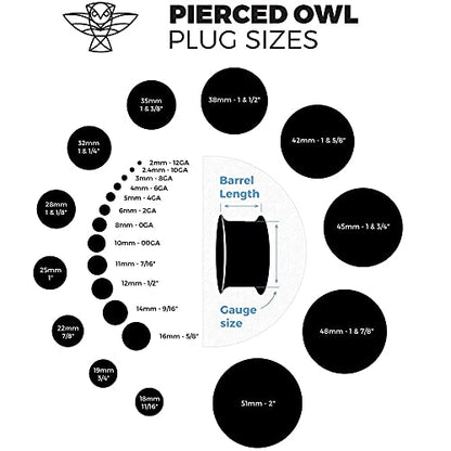 Pierced Owl - Hematite Stone Domed Single Flare Plugs with O-Rings, Sold as a Pair - style: 10mm (00GA)