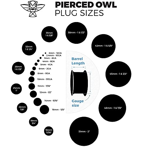 Pierced Owl - Hematite Stone Domed Single Flare Plugs with O-Rings, Sold as a Pair - style: 5mm (4GA)
