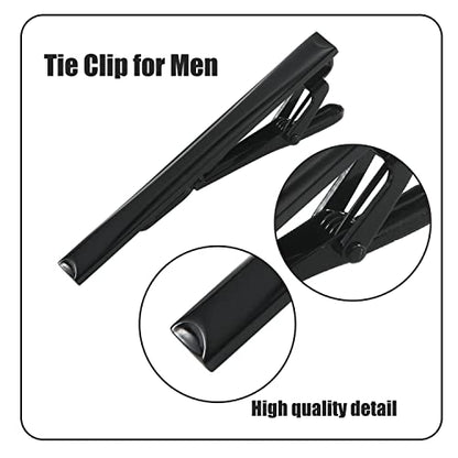 Fashion Necktie Clips Tie Bar Clips Tie Pins Set for Men Pack of 3 - style: Style A