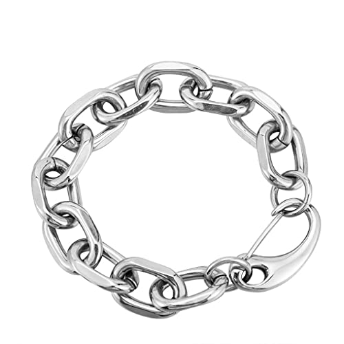 Women's Stainless Steel Bracelet Jewelry Crystal Bracelet with Cube Zircon Hinge Jewelry Oval Bangle Witness The Gift of Love