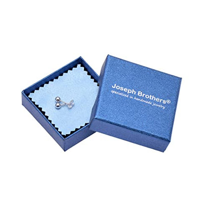 Screw Back Sterling Silver Cubic Zirconia Earrings Studs 3 MM - color: Colorless