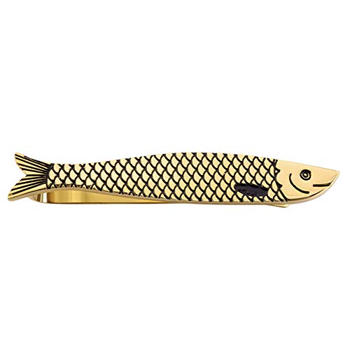 HAWSON 2 inch/ 2.2 inch Tie Clip for Men, Novelty Tie Bar Clip for Men and Boys, Interesting Tie Clip for Party - color: Gold Fish