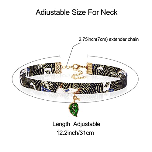 K&Q 30PCS Black Classic Gothic lace Velvet Pendant Necklace Chain Henna Chokers Necklaces Stretch Elastic for Women and teenagers