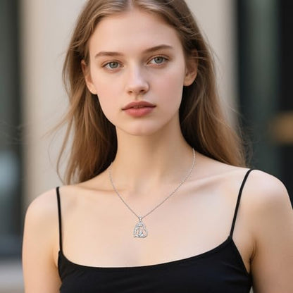 Heart Animal Necklace 925 Sterling Silver Cute Animal Pendant Jewelry Birthday Gifts for Women Girlfriend Mom Animal Lovers - style: Capybara