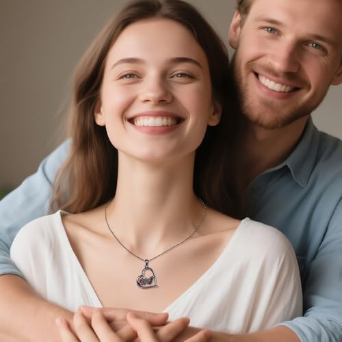 Halloween Necklace 925 Sterling Silver Black Rose Rib Cage Heart Pendant Necklace Halloween Jewelry Gifts for Women Gothic Party - style: Skeleton