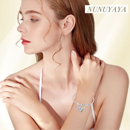 Charms Beads 925 Sterling Silver Animal Heart Flower Friend Dangle Pendant with 5A Cubic fits for Charms Bracelets for Woman Valentine's Day Mother's Day Christmas Graduation Birthday Gift - style: D04-Turtle and Crab Safety Chains