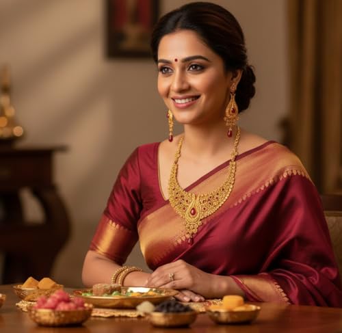 Touchstone Indian Bollywood Traditional Craftsmanship Mughal Designer Jewelry Wedding Necklace Set in Antique Gold Or White Tone for Women. - style: D454 Red