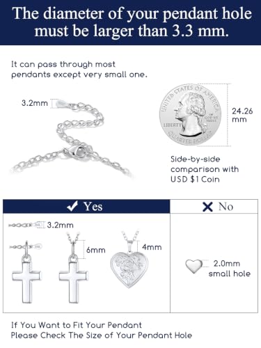 Suplight Stainless Steel Cable Chain Necklaces for Men Women 14K Gold/Black/Rose Gold Plated Cable Link Chains, 2mm Thin & Dainty & Sturdy Chains for Pendant 14"-30" Length