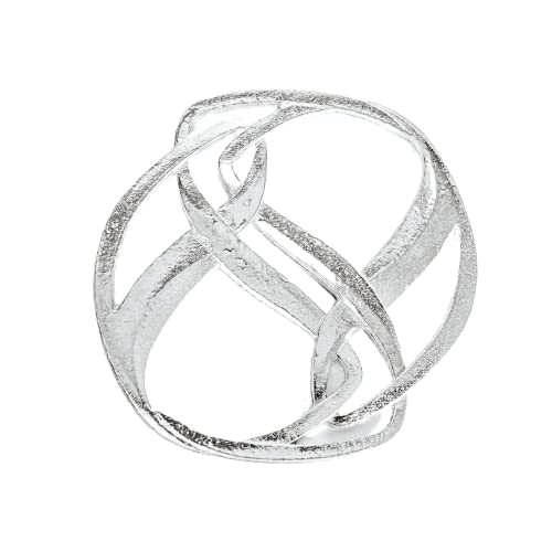 Handmade Pewter Scarf Rings and Slides - Metal Clip for Women Scarves - American Made - style: Infinity Scarf Ring