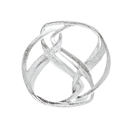 Handmade Pewter Scarf Rings and Slides - Metal Clip for Women Scarves - American Made - style: Infinity Scarf Ring