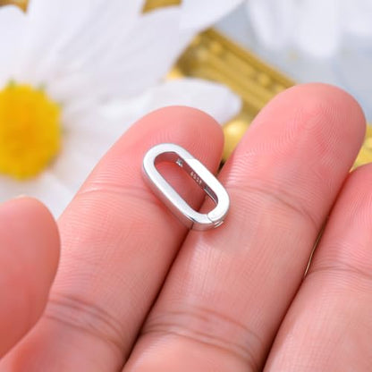 925 Sterling Silver Double Opening Lobster Clasp, Necklace Bracelet Anklet Jewelry Extender Clasp for DIY Jewelry Making (Style 10) - style: style 10