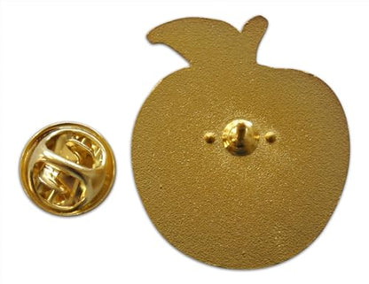 Novel Merk Fruit Lemon, Strawberry, or Orange Appreciation Lapel Pin, Hat Pin & Tie Tack Set with Clutch Back - style: 3-Apple