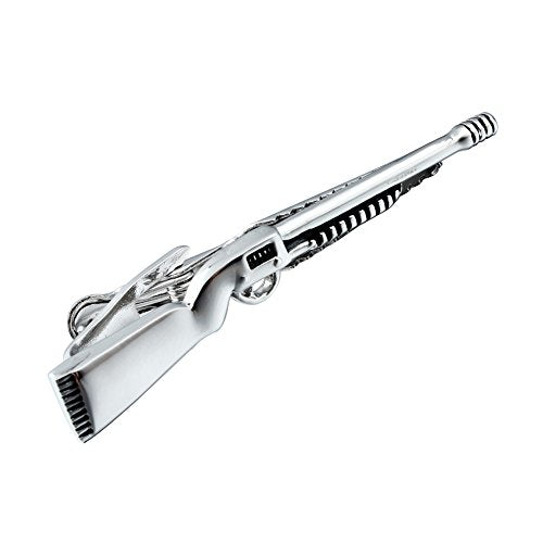 HAWSON 2 inch/ 2.2 inch Tie Clip for Men, Novelty Tie Bar Clip for Men and Boys, Interesting Tie Clip for Party - color: Gun