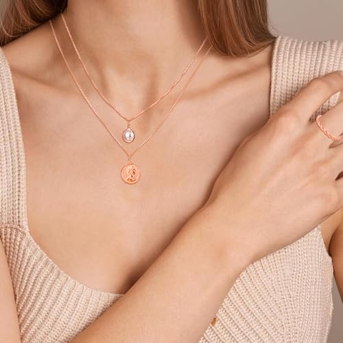 NEWITIN 49 Pieces Gold Jewelry Set for Women Fashion Costume Jewelry Gold Plated Necklace Bracelet Ring Earrings Set for Women - color: Rose Gold Jewelry Set