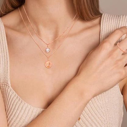NEWITIN 49 Pieces Gold Jewelry Set for Women Fashion Costume Jewelry Gold Plated Necklace Bracelet Ring Earrings Set for Women - color: Rose Gold Jewelry Set