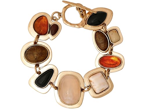 Geometric Metal Stone Bracelets, Trendy Personality Jewelry for Women - style: Bracelet R17-001