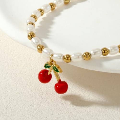 Multiple Shapes Pendant Fruit Charms For Jewelry Making Cute 3D Strawberry Charms For Bracelets Flatback Cherry Charm Kawaii Metal Fruits Strawberries Cherries Pendants Earring Necklace Jewelry Charms