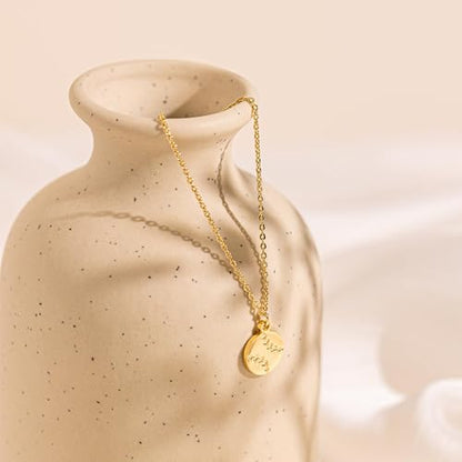 HANLI 14K Gold Plated Necklaces for Women - Dainty Butterfly, Star of David, Moon and Star, Sun, Lotus, Infinity, Hummingbird, Bee,Boots,Chill,Sunflower Pendant Designs - Elegant Jewelry for Women - color: Baseball