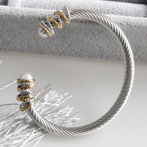 18K Gold Bangle Bracelets for Women 925 Sterling Silver Bracelets Bracelets Adjustable Boho Bracelets Stackble Cuff Bangle Bracelets for Men Women Chunky Gold Bangle Open Cuff Bracelets Christmas Gift - color: Bracelets-05