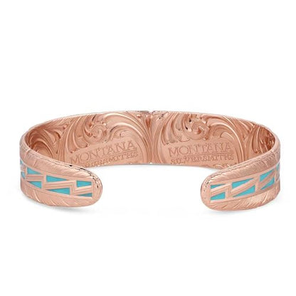 Montana Silversmiths Made in the USA Western Lifestyle Women's Cuff Bracelet - style: Emma's Sunlight